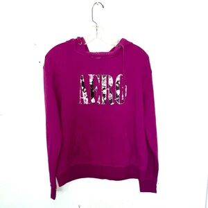Aeropostale Magenta Hoodie Graphic Print Xl